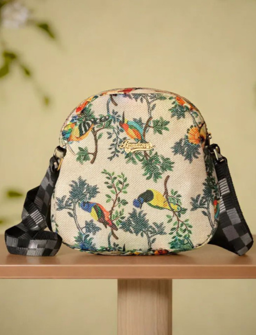 Graphic Printed Crossbody Sling Bag