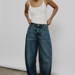 Women Barrel High Waist Jeans