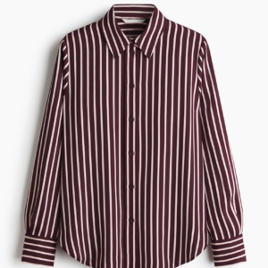 Burgundy Striped Shirt